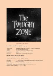English Worksheet: Twilight Zone: Where Is Everybody? Worksheet 2