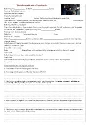 English worksheet: The unbreakable vow- Modals verbs