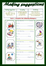 English Worksheet: Making suggestions