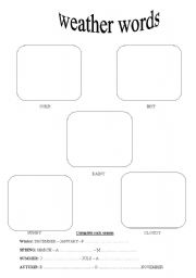 English Worksheet: WEATHER