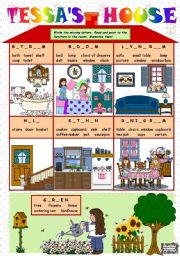 English Worksheet: TESSAS HOUSE