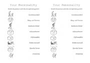 English worksheet: vocabulary: personality