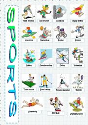 English Worksheet: Sports