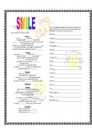 English worksheet: Smile by Uncle Kracker