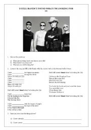 English Worksheet: U2 - I Still  Havent Found What Im Looking For