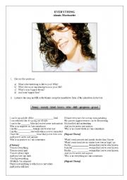 English Worksheet: Alanis Morissette - Everything