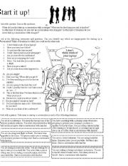 English Worksheet: Starting Conversations