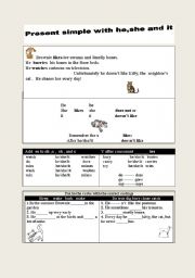 English worksheet: Present simple