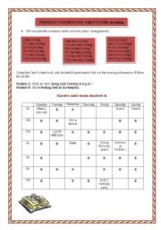 English Worksheet: Present Continuos with future meaning
