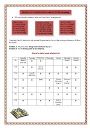 English worksheet: Present Continuos with future meaning