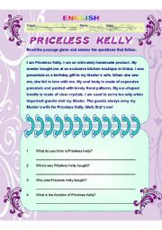 English Worksheet: Describing Objects - Priceless Kelly