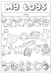 English Worksheet: Toys