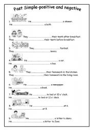 English Worksheet: Past simple