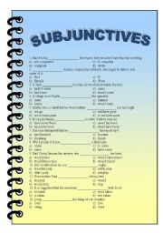 Subjunctive Multiple Choice - Key Included