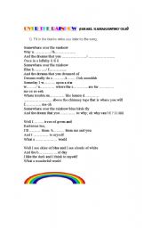 English worksheet: Over the Rainbow