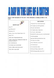 English Worksheet: guided writing