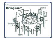 English Worksheet: Parts of the house