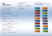 English Worksheet: SONG: BEN - MICHAEL JACKSON