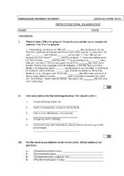 English Worksheet: future tenses