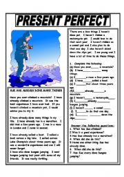 English Worksheet: PRESENT PERFECT