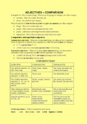 English Worksheet: ADJECTIVES  COMPARISON