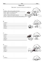 English Worksheet: There is/are