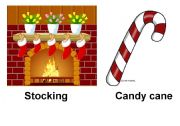 English Worksheet: Christmas flashcards 2/3