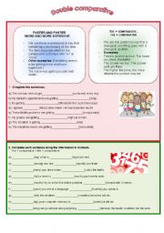 English Worksheet: Double Comparative