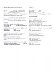 English Worksheet: I havent met you yet (Michael Bubl)