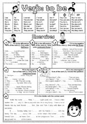 English Worksheet: to be