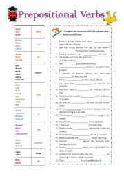 Prepositional verbs