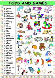 toys and games in english