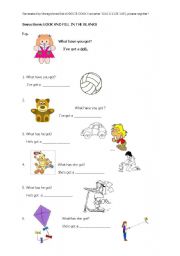 English worksheet: fill in the blanks