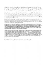 English Worksheet: Gender specific short test