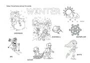 English Worksheet: winter