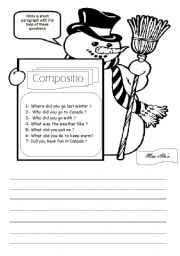 English Worksheet: composition