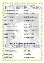 English Worksheet: Song activity - Elvis Presley - Tutti Frutti