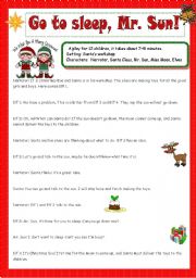 English Worksheet: Christmas Play