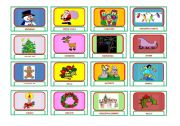 CHRISTMAS MEMORY CARD GAME 1/2