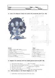 English Worksheet: Worksheet - Family Members