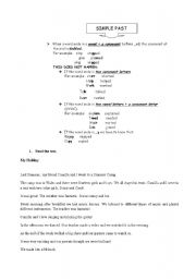 English worksheet:  Past Simple