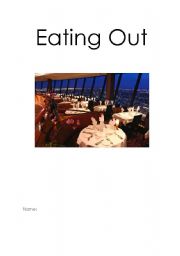 English Worksheet: Eating out