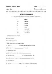 English worksheet: pronoun