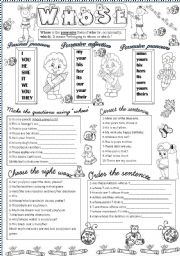 English Worksheet: whose