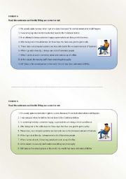 English Worksheet: Similar but different...