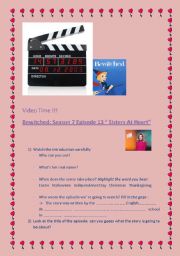 English worksheet: Bewitched, season 7 episode 13 