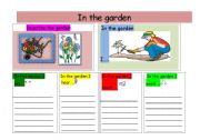 English worksheet: In the garden