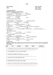 English worksheet: ENGLISH TEACHER