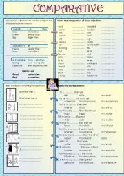 English Worksheet: comparative