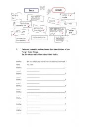 English worksheet: Questions in the simple past